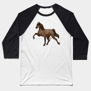 Horse - Tennessee Walker - Dark Chestnut Baseball T-Shirt